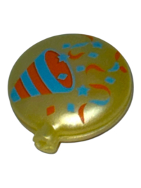 ballon feest geel (set van 2 helften) 30620399