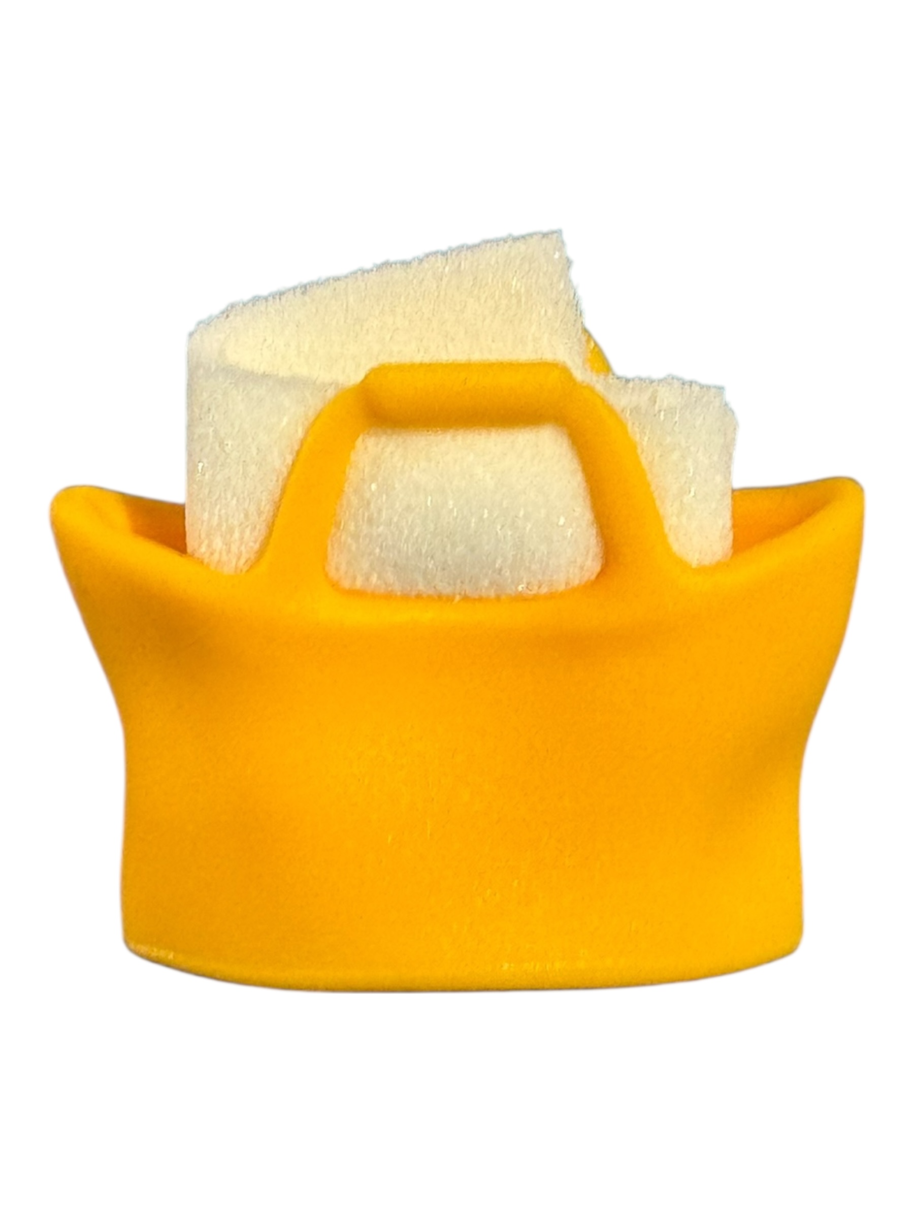 Boodschappentas geel met handdoek