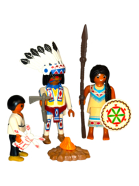Indianen familie