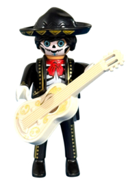 Día de Muertos : Man met witte gitaar