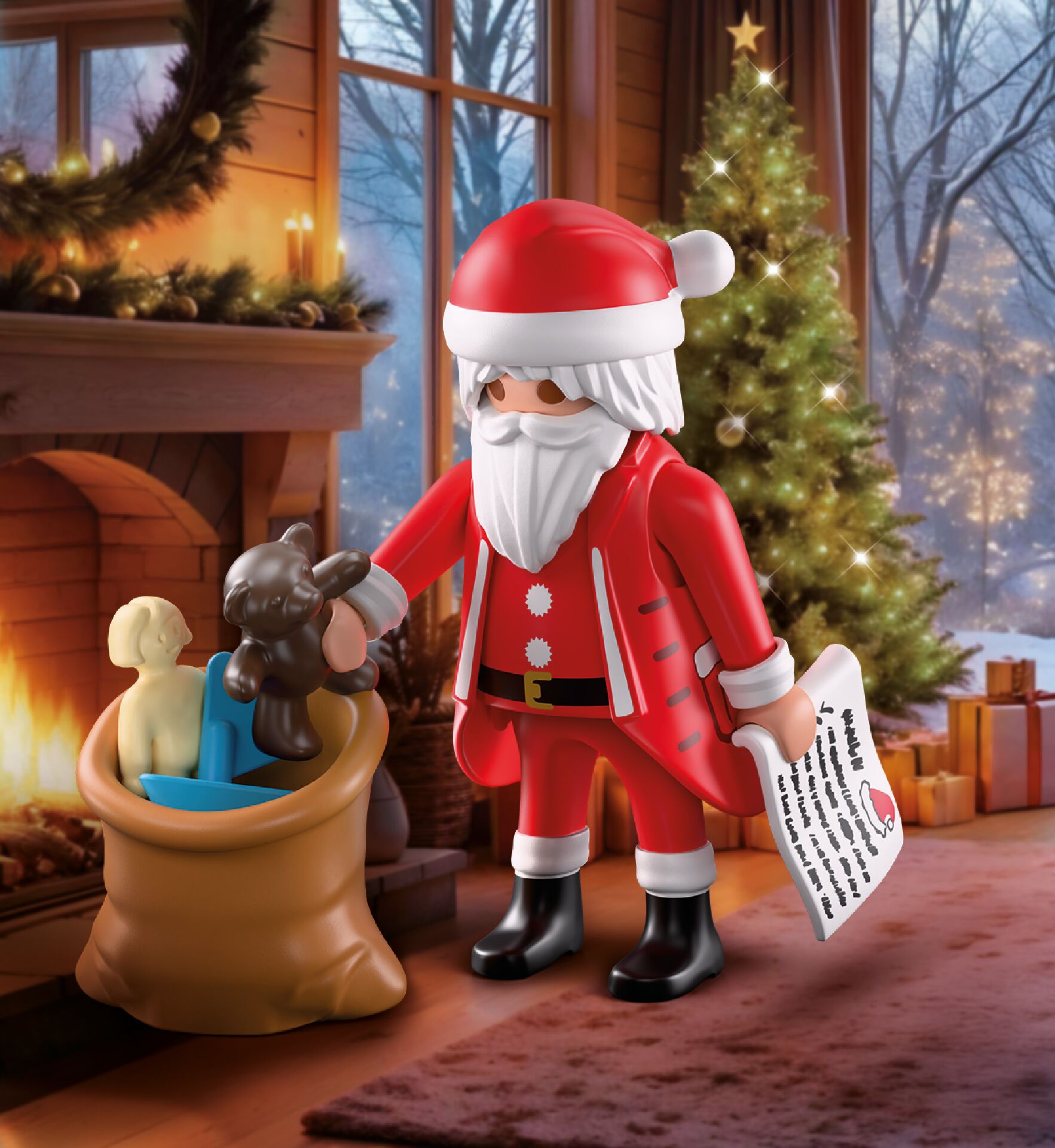 Kerstman met verlanglijstje - 71883