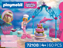 Zeemeermin met geschenk  - 72108