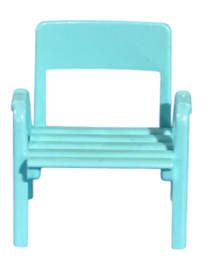 Tuinstoel / campingstoel aqua blauw  30048904