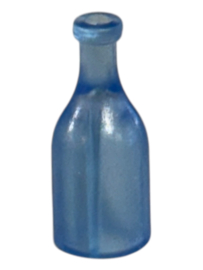 drank fles donker transparant blauw 30034752