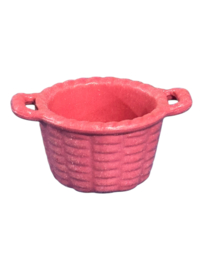 Rieten mand roze 30098043