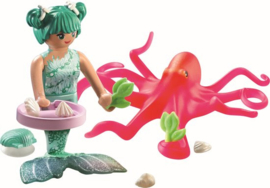 Zeemeermin met van kleur veranderende octopus - 71503