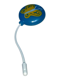 ballon vlinder blauw met koord