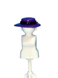 hoed paars / zwarte band 30055940