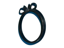 Hoedband met strik zwart