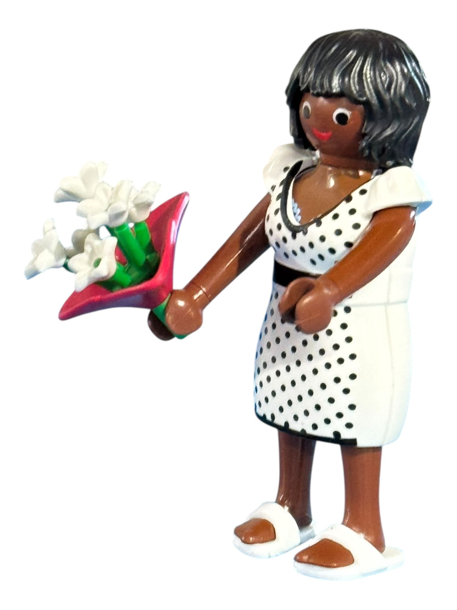 vrouw met bloemen