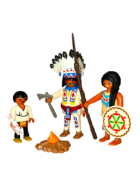 Indianen familie