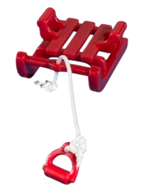 Slee kinderslee helder rood met handvat winter 30260020 / 30260010
