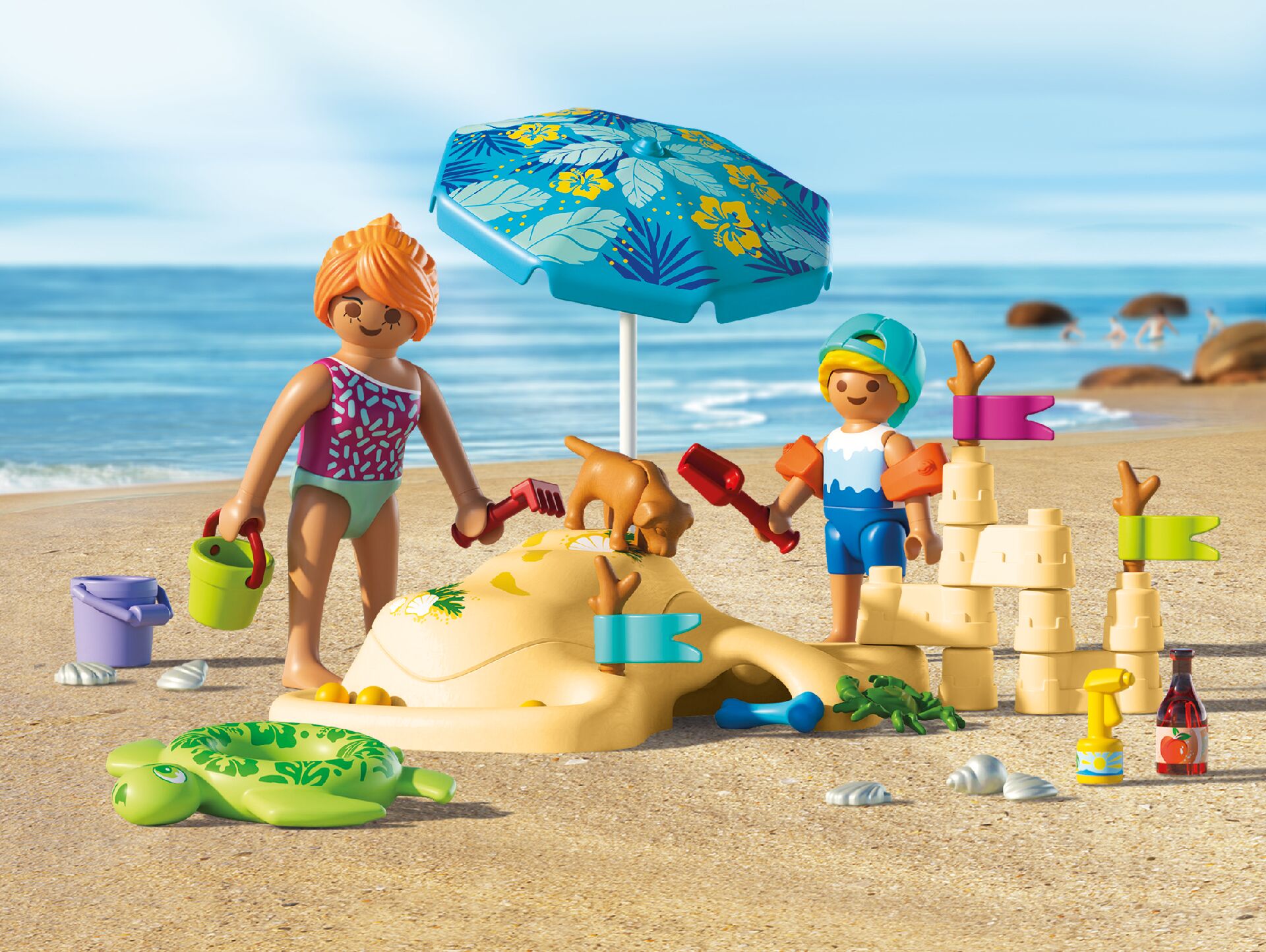 Familieplezier op het strand - 71906