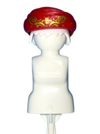 rode tulband met gouden opdruk 30638245