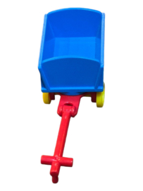 Bolderkar blauw/rood/geel