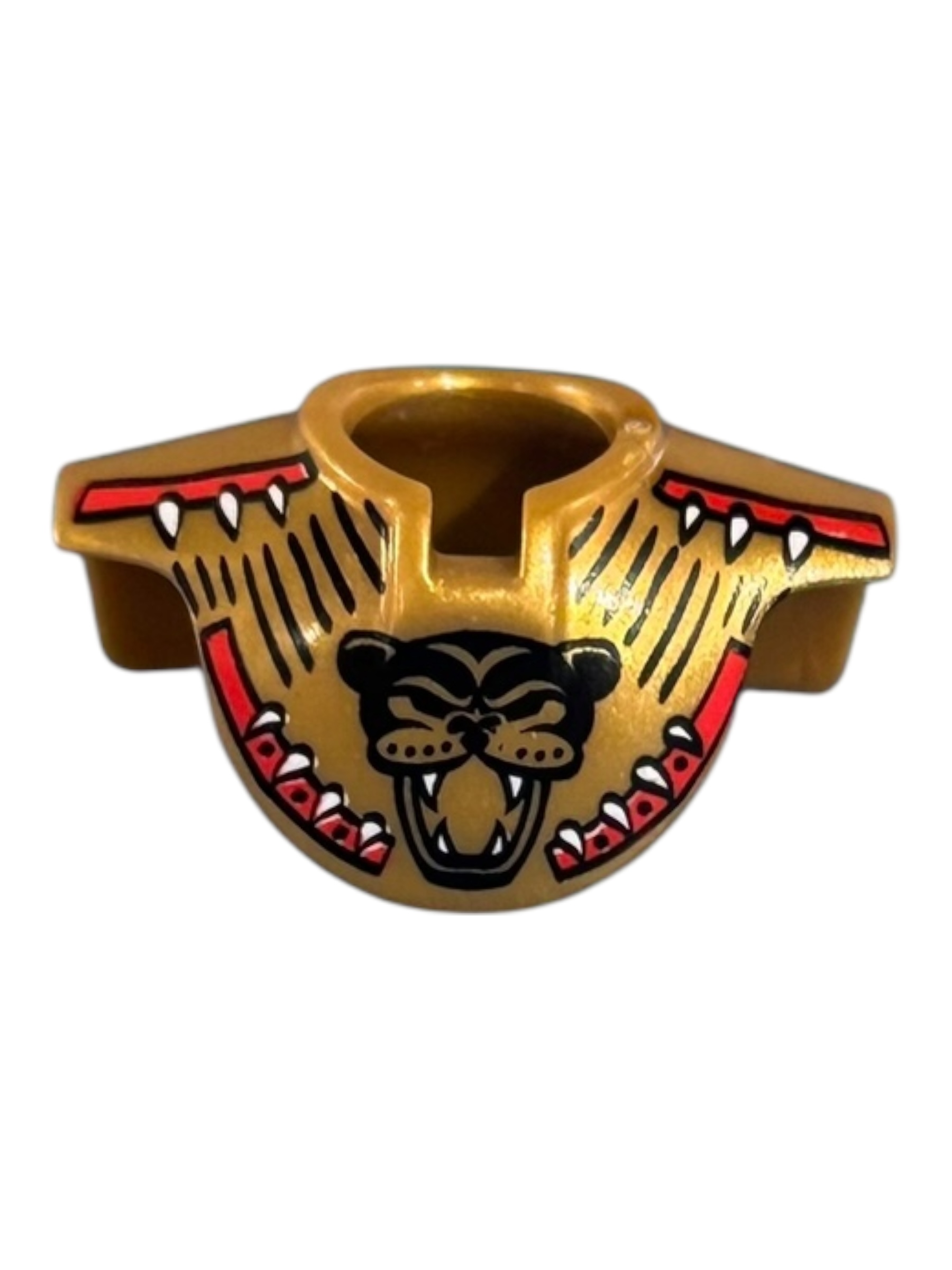 kraag goud met jaguar print