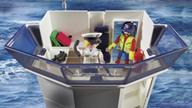 Cargo Groot containerschip met douaneboot - 70769