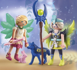 Crystal en Moon Fairy met totemdieren  - 71236