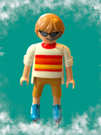 winterpret - Man op schaatsen