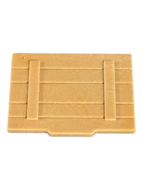 Deksel houten kist beige 30032503