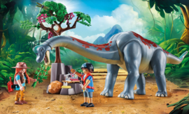 Brachiosaurus met hovercraft  71819