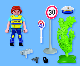 Politieagent met snelheidsradar - 72029