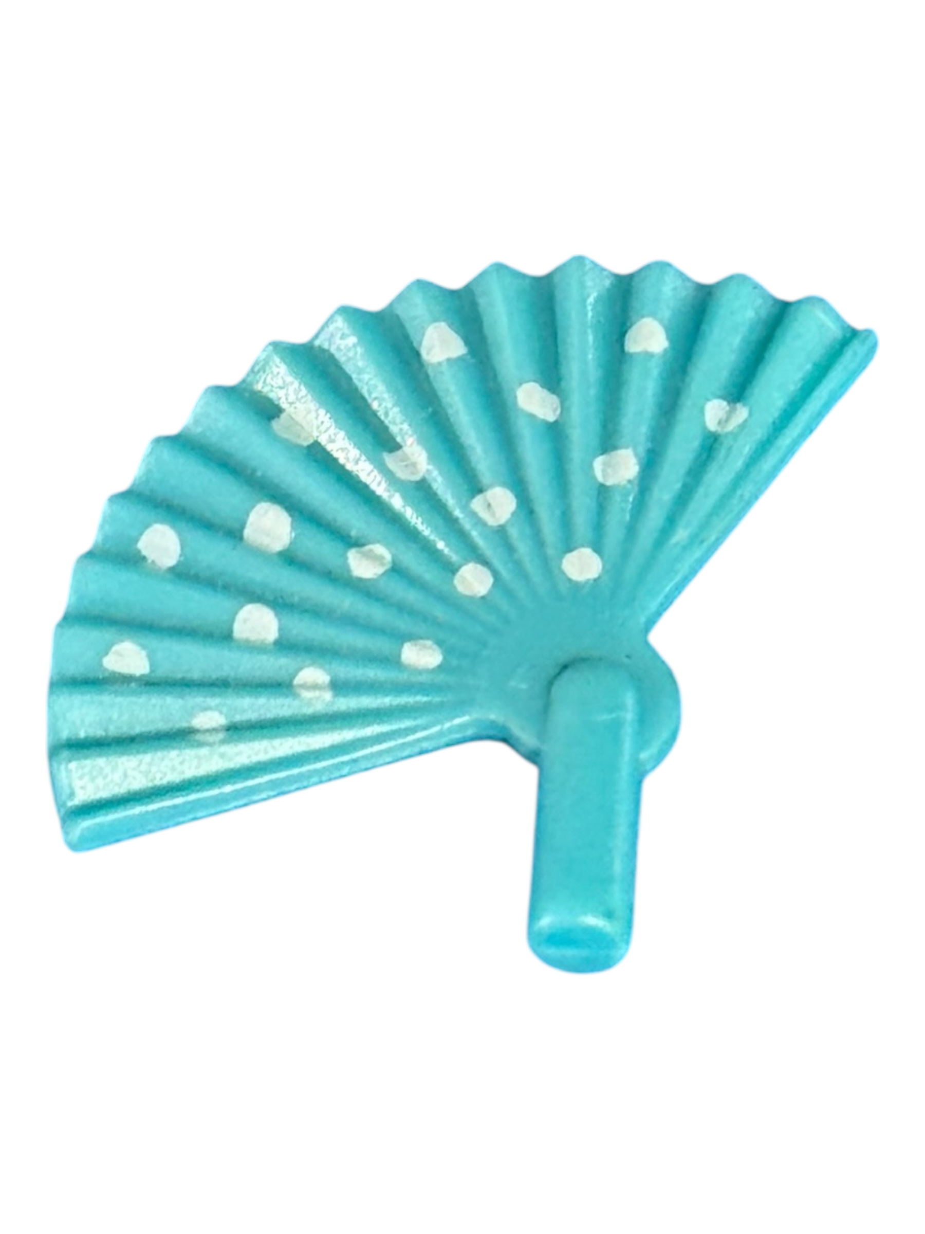 waaier  aqua met stippen 30620185
