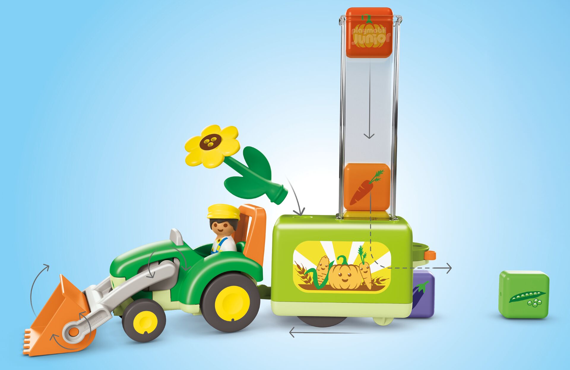 Tractor met laad- en lossysteem - 71773