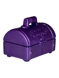 koffertje metallic paars