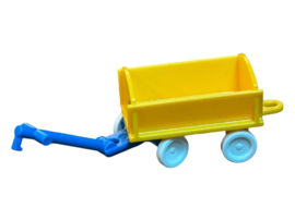 Bolderkar geel/blauw/wit