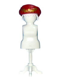 rode tulband met gouden opdruk 30638245