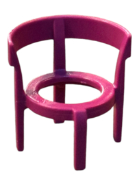 Stoel donker roze 30069293