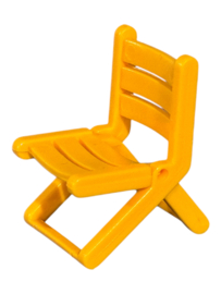 Klapstoel / campingstoel geel 30615690