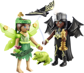 Forest Fairy & Bat Fairy met totemdieren - 71350