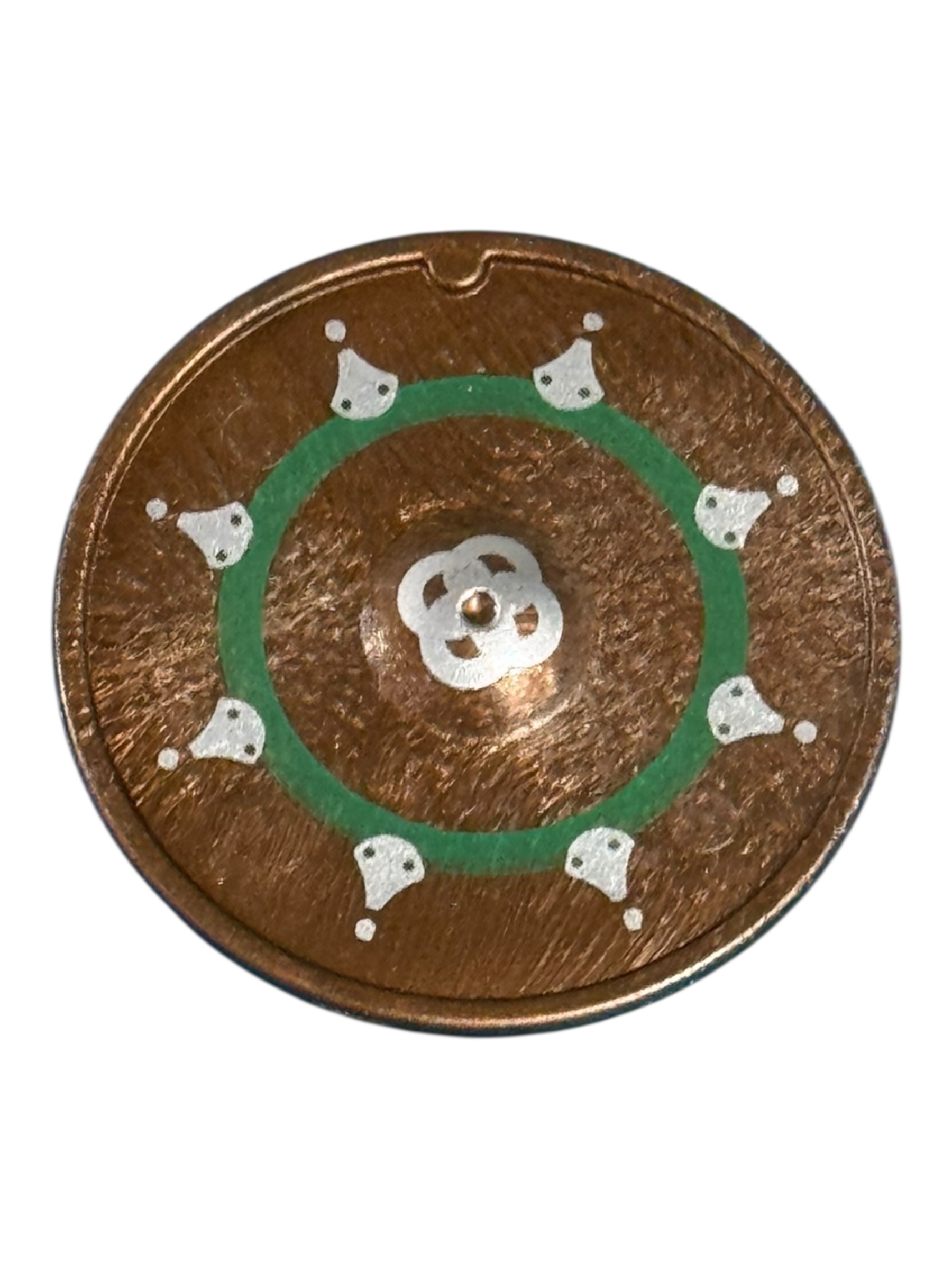 schild rond bruin