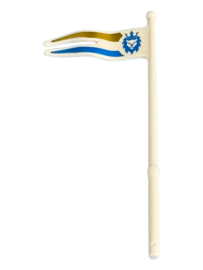 vlag wit op stok
