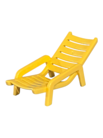 Ligstoel tuinstoel campingstoel geel 30053800
