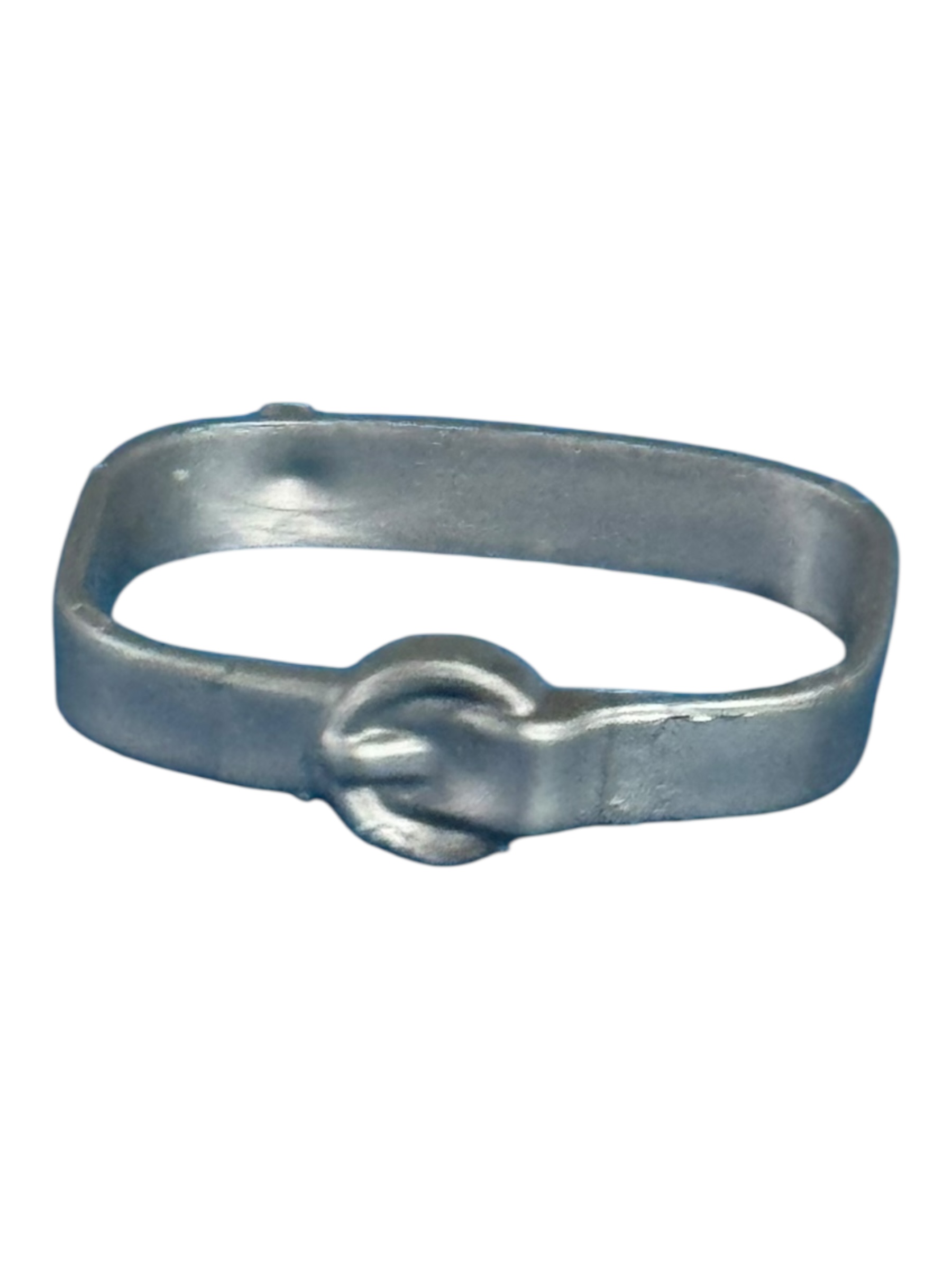 riem grijs met knop