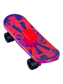 Skateboard Roze/paars met zwarte wieltjes 30673523