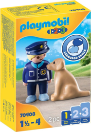 Politieman met hond - 70408