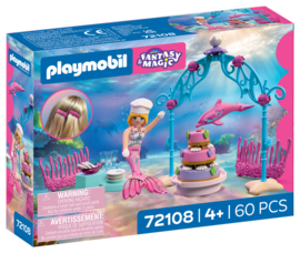Zeemeermin met geschenk  - 72108
