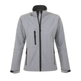 Softshell jacket | Dames | Grijs | Opdruk keuze