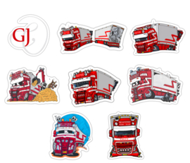 Stickers | 8 stuks | GJ