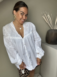 The white broderie blouse