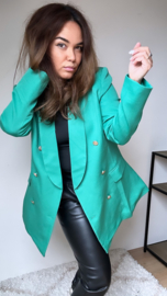 The green blazer