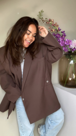 The Kylie blazer donkerbruin