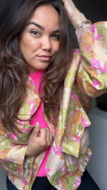 Boho flower bomber