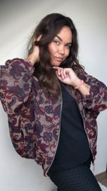 Boho bomber leaf