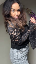 Black lace top