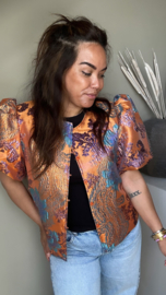 Orange flower jacket